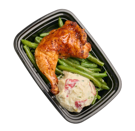 Honey BBQ chicken quarter